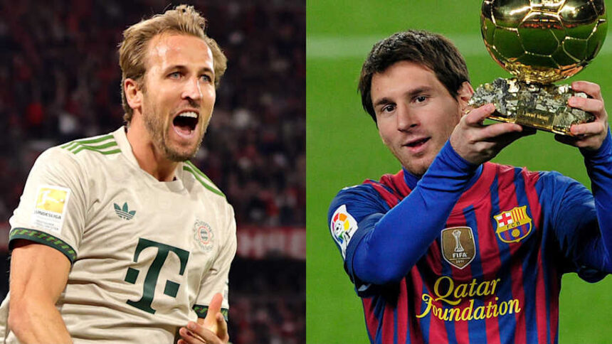 Harry Kane vs Lionel Messi 91-goal record